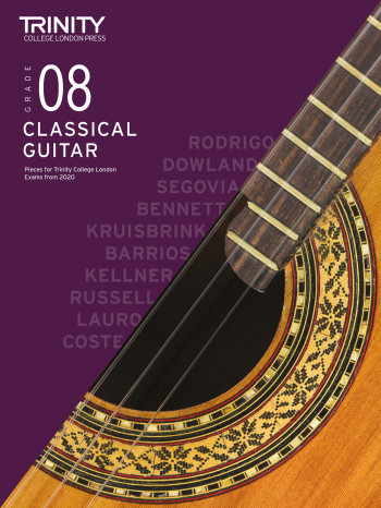 Trinity College London Classical Guitar Exam Pieces Grade 8 From 2020