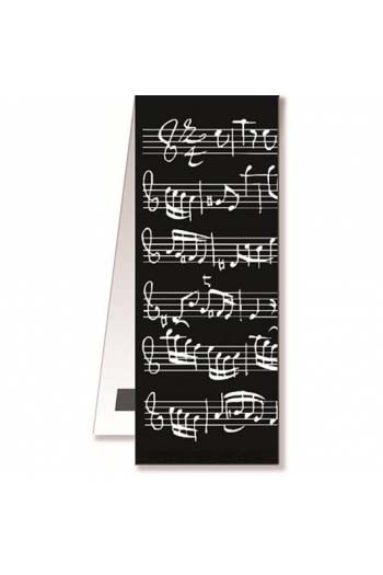 Magnetic Bookmark - Black Sheet Music