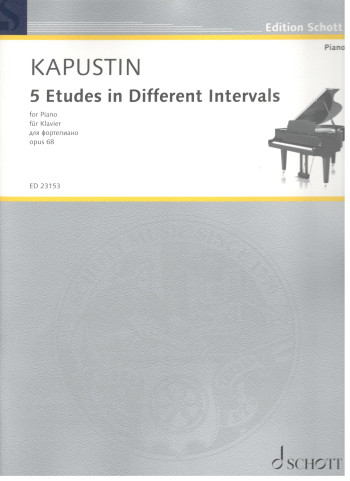 5 Etudes In Different Intervals Op.68 Piano Solo (Schott)