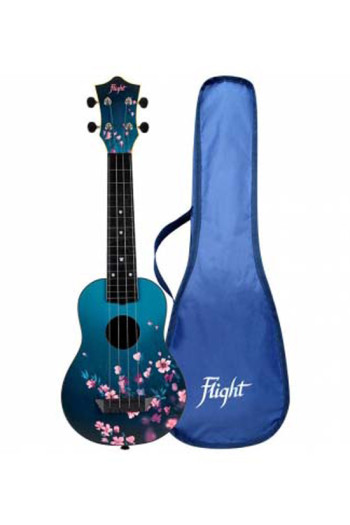 Flight TUS32SAK Cherry Blossom ABS Travel Soprano Ukulele