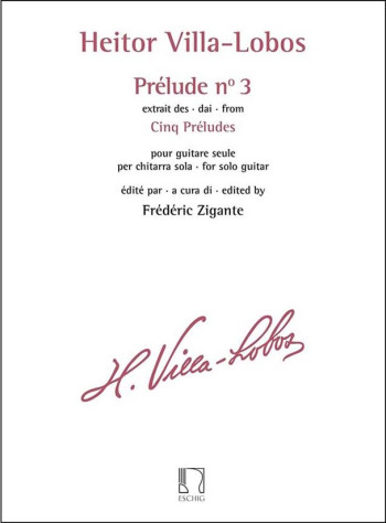 Prélude N° 3 - Extrait Des Cinq Préludes: Guitar Solo (Eschig)