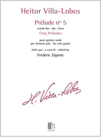 Prélude N° 5 - Extrait Des Cinq Préludes: Guitar Solo (Eschig)