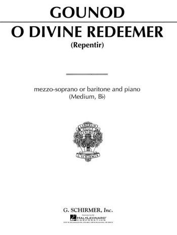 O Divine Redeemer: Medium Voice
