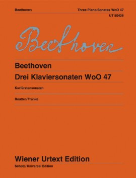 Three Sonatas WoO 47 Piano: Urtext (Wiener)