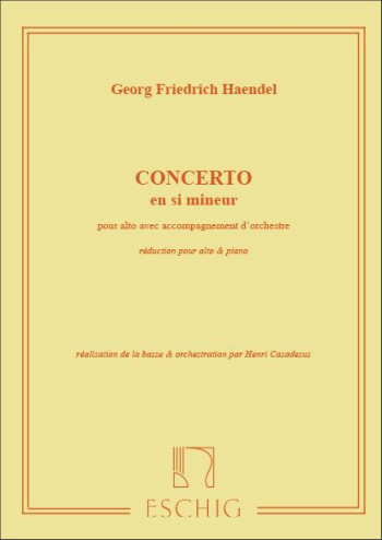 Concerto En Si Mineur (B Minor) Viola & Piano