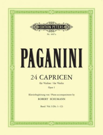 24 Caprices: Op1: Piano Accompaniment Only (Schumann) (Peters)