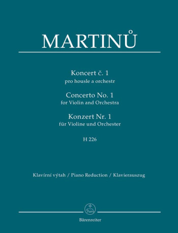 Concerto No.1 For  Violin & Piano (Barenreiter (was H226))