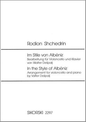 In The Style Of Albéniz Cello & Piano (Sikorski)