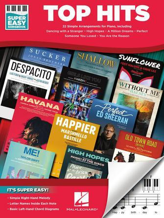 Super Easy Songbook: Top Hits: 22 Simple Arrangements For Piano