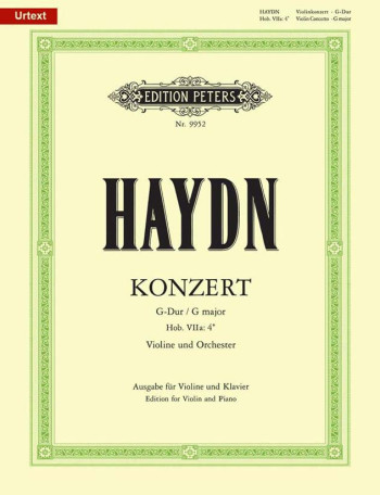 Concerto No.2 G Major Hob.VIIa/4: Violin & Piano (Peters)