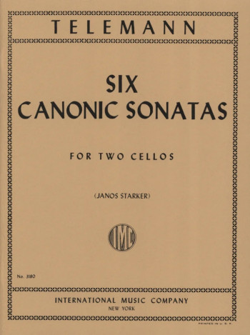 6 Canonic Sonatas: Cello Duet (International)