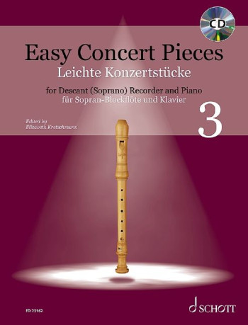 Easy Concert Pieces 3: Descant Recorder & Piano (Schott)