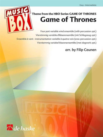 Game Of Thrones: 4 Part Variable Wind Ensemble: Score & Parts (Music Box