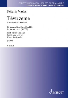 Tevu Zeme (Fatherland): SATB:  Mixed Choir