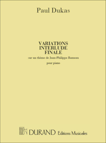 Variations Interlude & Finale On A Theme By Rameau: Piano Solo (Durand)