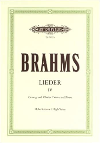 Leider: Complete Songs Vol.4 High Voice & Piano (Peters)