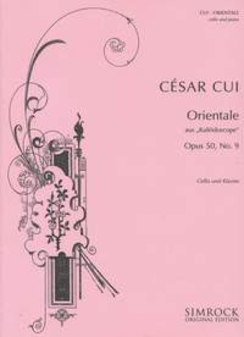 Orientale: Op50 No9: Cello And Piano