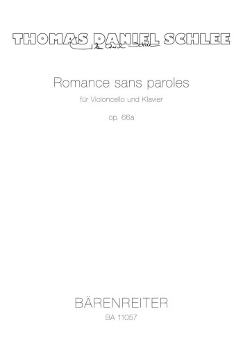 Romance sans paroles for Violoncello and Piano Op.66a  (Barenreiter)