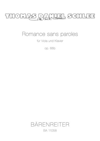 Romance sans paroles for Viola and Piano Op.66b (Barenreiter)