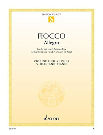 Allegro G Major: Violin And Piano  (Schott)