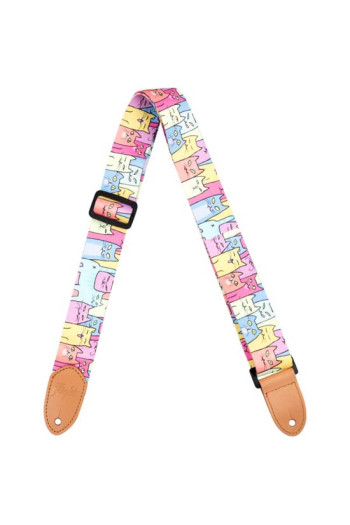 Flight: Polyester Ukulele Strap - Kitty