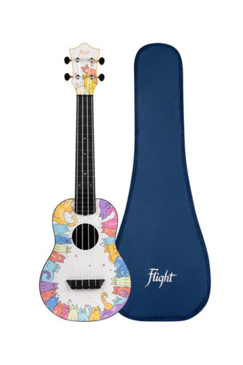 Flight TUCKITTY Kitty ABS Travel Concert Ukulele
