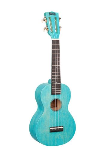 Mahalo Island Aqua Blue Concert Ukulele