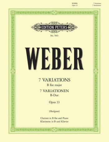 7 Variations Op.33: Clarinet & Piano (Peters)