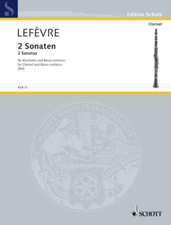 Two Sonatas: F Major & Bb Major: Clarinet [Flute, Oboe] & Piano (Schott)