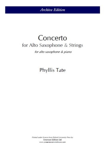 Concerto For Alto Saxophone & Piano (OUP)