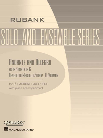 Andante And Allegro From Sonata In G, For Baritone Saxophone