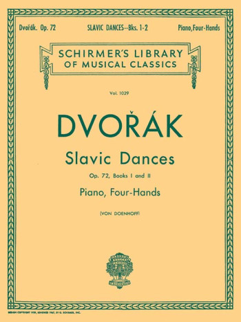 Slavonic Dances, Op.72 - Books 1 & 2: Piano Duet (Schirmer)