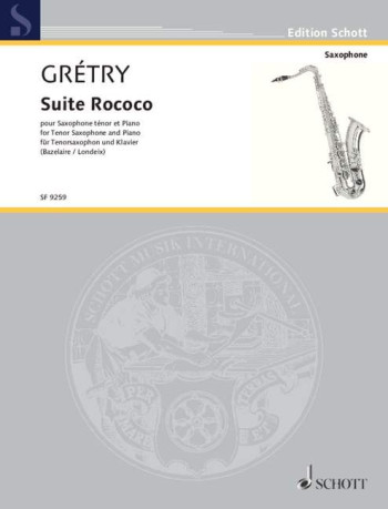 Suite Rococo For Tenor Saxophone & Piano (Schott)