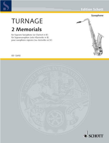 2 Memorials For Soprano Saxophone Solo (Or Clarinet)