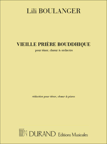 Vieille Priere Bouddhique, Vocal Score (Durand)