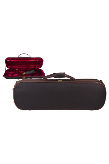 GSJ 4/4 Black/Burgundy Oblong Violin Case