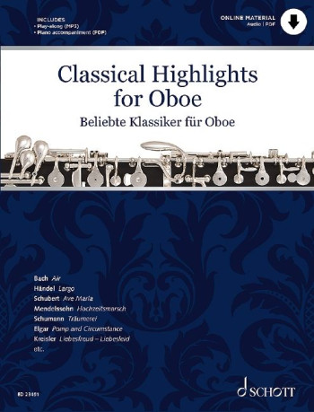 Classical Highlights Arranged For Oboe & Piano: Book & Audio