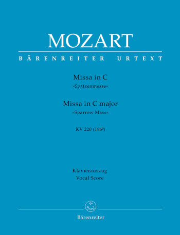 Mass C Major: Sparrow Mass: Kv220 Vocal Score (Barenreiter)