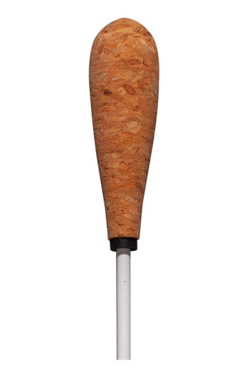 Montford 12" White Lacquer Tapered Cork Handle Baton