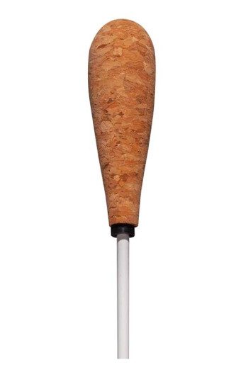 Montford 14" White Lacquer Tapered Cork Handle Baton