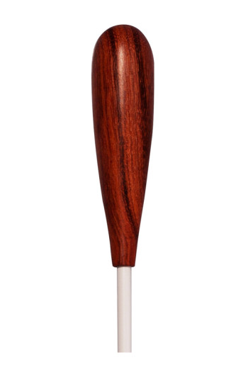 Montford 14" White Lacquer Tapered Pau Rosa Handle Baton