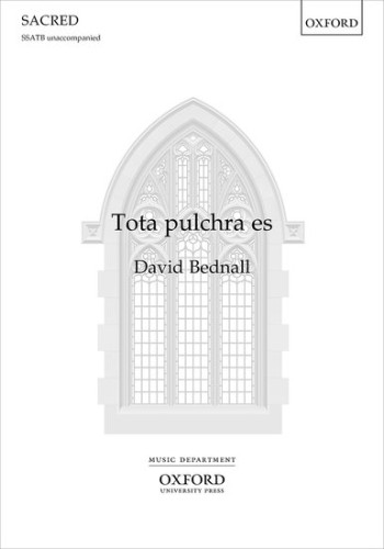 Tota pulchra es for SSATB unaccompanied