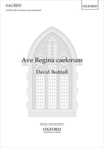 Ave Regina caelorum for SATB (with divisions) unaccompan