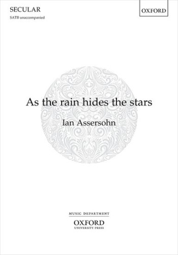 As the rain hides the stars for SATB unaccompanied