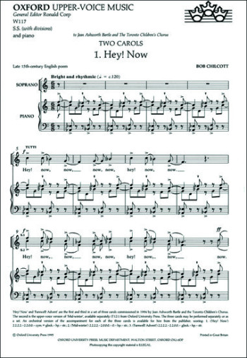 Hey! now and Farewell! Advent