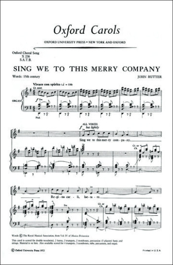 Sing we to this merry company