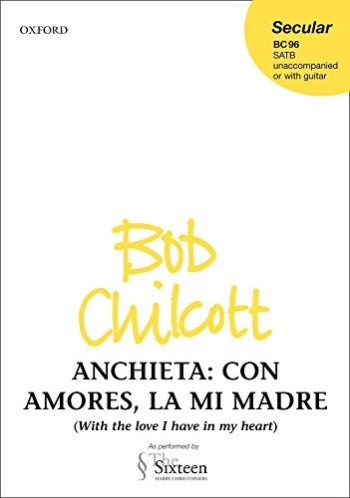 Con amores, la mi madre for SATB unaccompanied or with guitar