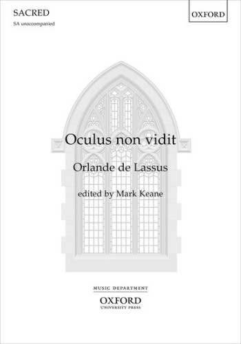 Oculus Non Vidit DSM For SA Unaccompanied. (OUP)