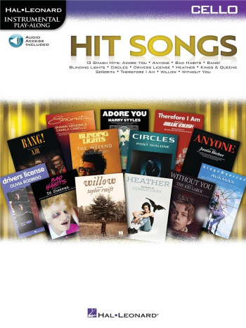 Instrumental Play-along: Hit Songs: Cello Book & Donwload