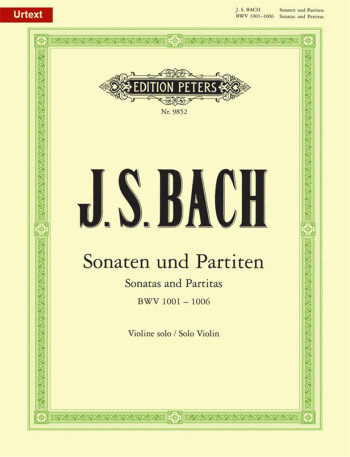 6 Sonatas And Partitas Bwv1001-1006: Violin Solo (Peters)